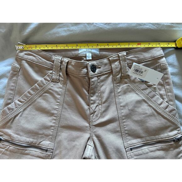 Joie Park Skinny Cargo Pants Khaki Tan Size 27 NWT Utility Ankle Zip Style - Picture 5 of 8